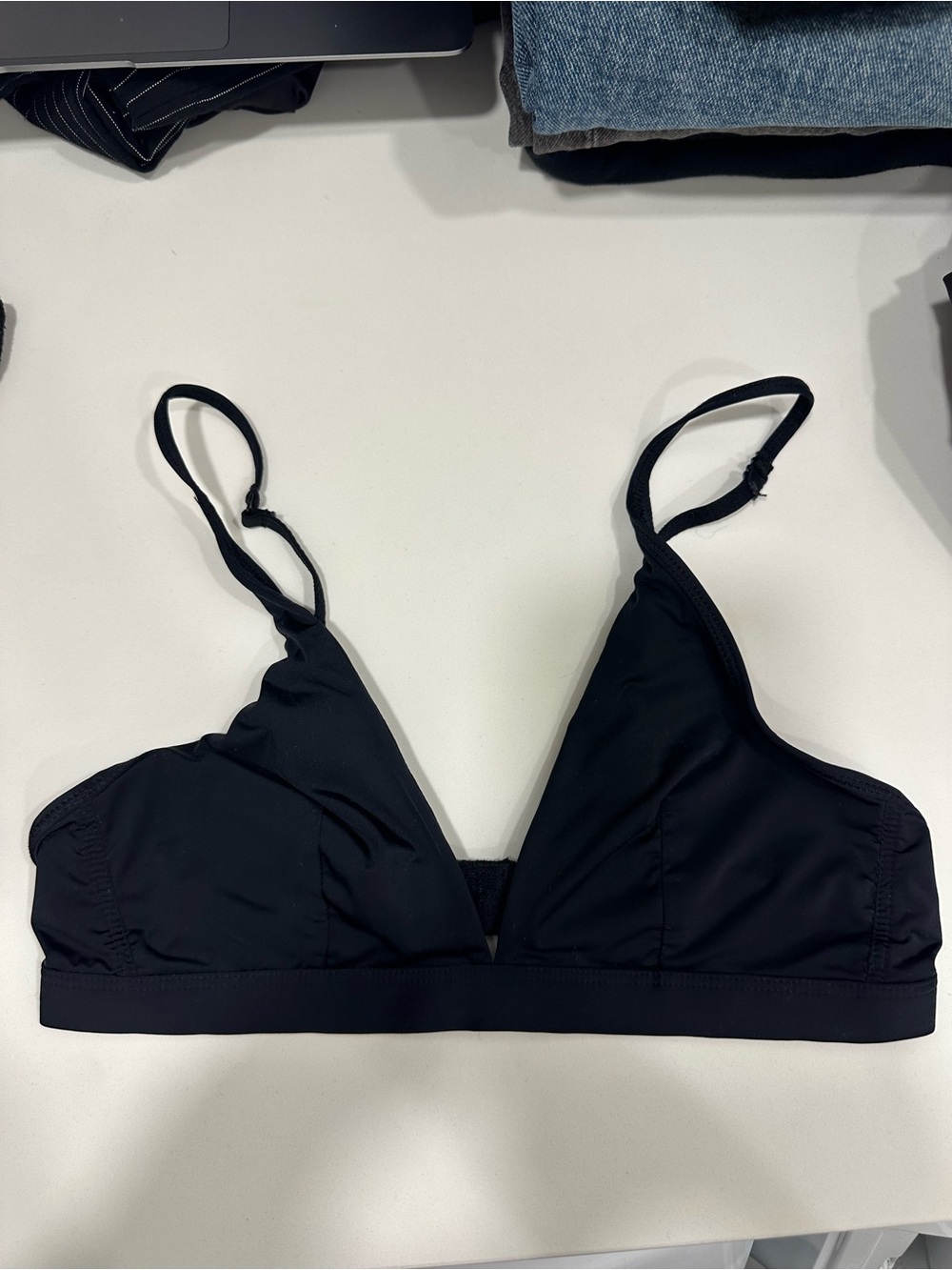 Black Wireless Triangle Bralette - Women Intimates & Sleepwear
